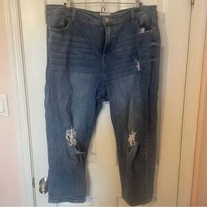 Cropped Distressed Eloquii Jeans